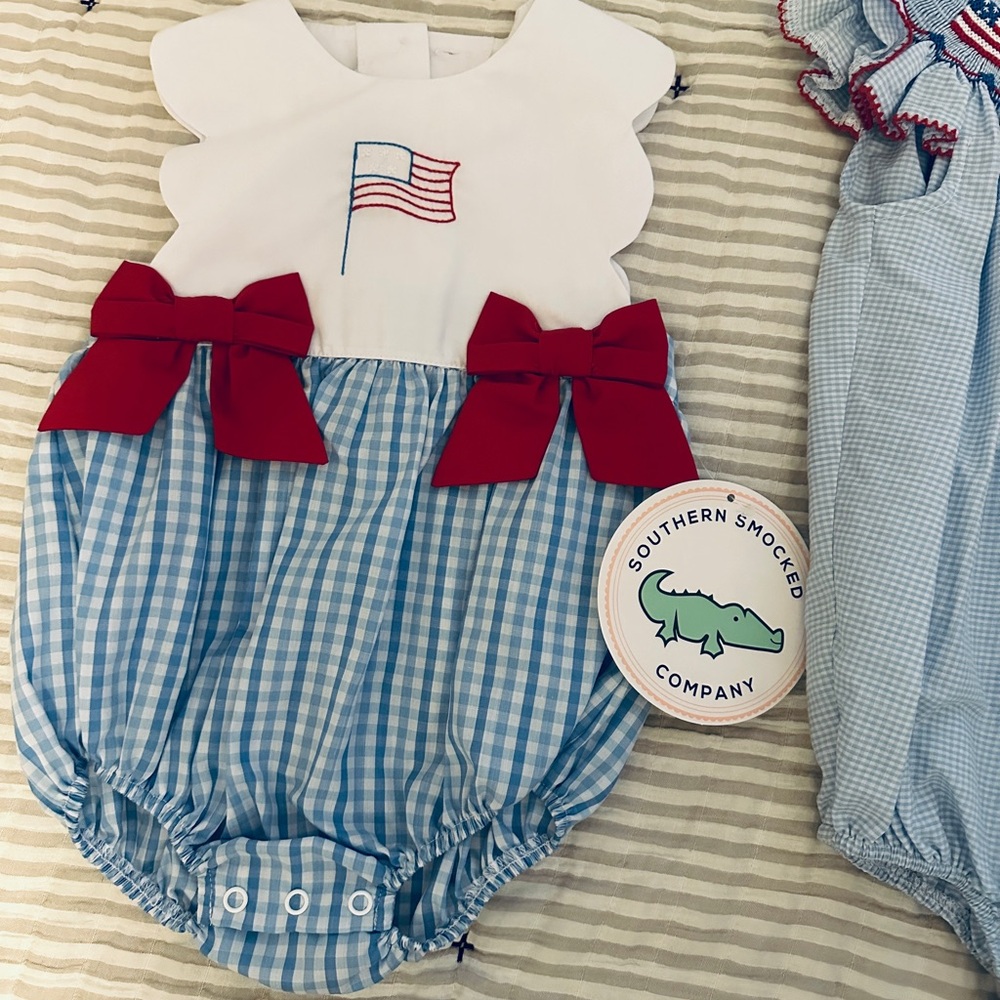 Patriotic Bodysuit - Red and Blue